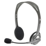 Auriculares con Micrófono Logitech 981-000271 2 x Jack 1,4 m Negro Gris