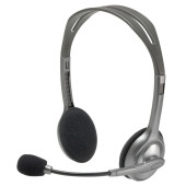 Auriculares con Micrófono Logitech 981-000271 2 x Jack 1,4 m Negro Gris