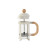 Cafetera de Émbolo Home ESPRIT Blanco Natural Acero Inoxidable Polipropileno 350 ml 13 x 8 x 19 cm