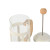 Cafetera de Émbolo Home ESPRIT Blanco Natural Acero Inoxidable Polipropileno 350 ml 13 x 8 x 19 cm