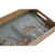 Juego de Bandejas Home ESPRIT Azul Natural Madera de mango 43,5 x 27 x 5,5 cm (2 Unidades)