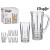Set de jarra con vasos Vivalto 41053 Transparente Vidrio 250 ml