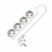 Regleta Enchufes 4 Tomas sin Interruptor TM Electron (1,5 m)