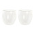 Set de Vasos DKD Home Decor Transparente Cristal Vidrio de Borosilicato 100 ml 2 Piezas