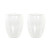 Set de Vasos DKD Home Decor Transparente Cristal Vidrio de Borosilicato 380 ml 2 Piezas