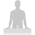Set de Vasos DeLonghi 5513214611 22 cl Transparente (2 Unidades)