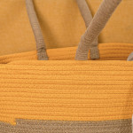 Cesta Multiusos Vinthera Moa Ocre Algodón 40 x 30 x 15 cm (Textil)