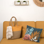 Cesta Multiusos Vinthera Moa Ocre Algodón 40 x 30 x 15 cm (Textil)