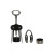 Set de Accesorios para Vino Home ESPRIT Negro Natural Acero Inoxidable Madera MDF 21 x 14,5 x 5,4 cm