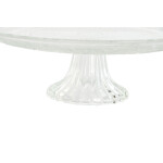 Plato Llano Home ESPRIT Transparente Cristal 29 x 29 x 9,2 cm