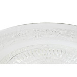 Plato Llano Home ESPRIT Transparente Cristal 33 x 33 x 9,4 cm