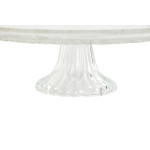 Plato Llano Home ESPRIT Transparente Cristal 33 x 33 x 9,4 cm