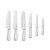 Juego de Cuchillos de Cocina y Soporte Smeg KBSF02BL