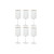 Set de Vasos Home ESPRIT Transparente Dorado Cristal 400 ml (6 Unidades)