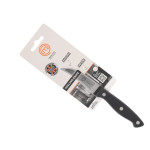 Cuchillo Pelador MasterChef Negro Plateado Acero Inoxidable 7 cm (24 Unidades)