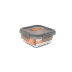 Fiambrera Hermética MasterChef Gris Transparente Cuadrado 310 ml (12 Unidades)