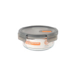 Fiambrera Hermética MasterChef Gris Transparente Redonda 640 ml (6 Unidades)