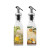 Set para Aliñar Anna Transparente Plateado Vidrio ABS 170 ml 5 x 5 x 20 cm 2 Piezas (24 Unidades)
