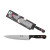 Cuchillo de Cocina Quttin SYBARITE Negro Plateado 20 cm (8 Unidades)