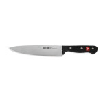 Cuchillo de Cocina Quttin SYBARITE Negro Plateado 20 cm (8 Unidades)