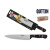 Cuchillo de Cocina Quttin SYBARITE Negro Plateado 20 cm (8 Unidades)