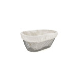 Cesta para el Pan Metal Ovalado 25 x 13 x 10 cm (18 Unidades)