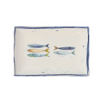 Fuente de Cocina La Mediterránea Peixe Rectangular Peces 30 x 20 x 2,5 cm (6 Unidades)