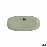 Fuente de Cocina La Mediterránea Macarella green Ovalado 25 x 12 x 2,2 cm (24 Unidades)