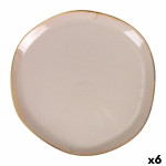 Plato Llano Duomo Beige Ø 28 cm (6 Unidades)