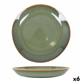 Plato Hondo Duomo Verde Ø 23 cm (6 Unidades)