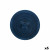 Plato Llano Alfares Alfares Azul Vidrio Ø 31 cm (6 Unidades)