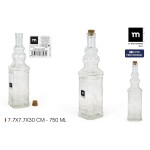 Botella de Cristal La Mediterránea Vidrio 750 ml (24 Unidades)