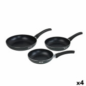 Set de Sartenes Quttin Aluminio 24 cm 3 Piezas (4 Unidades)
