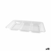 Bandeja de Aperitivos Algon Rectangular 36 x 23 cm (18 Unidades)