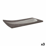 Bandeja de Aperitivos Krakatoa Rectangular 24 x 12 x 1 cm (3 Unidades)