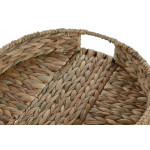 Juego de Bandejas Home ESPRIT Natural Tropical 40 x 40 x 9 cm (2 Unidades)