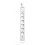 Regleta Enchufes 6 Tomas con Interruptor Kerg M02597 (1,5 m)