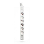 Regleta Enchufes 6 Tomas con Interruptor Kerg M02601 (1,5 m)