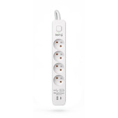 Regleta Enchufes 4 Tomas con interruptor Kerg M02593 (3 m)