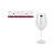 Set de copas de vino Bohemia Crystal Uria Cristal (6 Unidades)