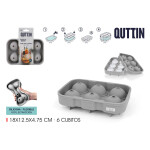 Molde para Cubitos de Hielo Quttin Silicona 18 x 12,5 x 4,75 cm (24 Unidades)