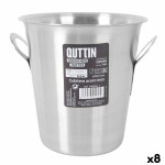 Cubitera Quttin Quttin Acero Inoxidable 5 L ø 22,2 x 21 cm (8 Unidades)