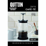 Jarra con Filtro para Infusiones Quttin Vidrio de Borosilicato 0,35 L (8 Unidades)