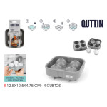 Molde para Cubitos de Hielo Quttin Silicona 12,5 x 12,5 x 4,75 (24 Unidades)