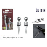 Tapón Antigoteo para Botella Quttin 2 x 9,5 cm 2 Piezas (12 Unidades)