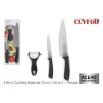Set de Cuchillos Peladores Cuyfor 2 Piezas (12 Unidades)