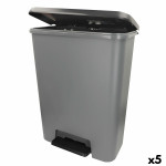 Cubo de basura Curver Gris oscuro Plástico 50 L (5 Unidades)