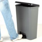 Cubo de basura Curver Gris oscuro Plástico 50 L (5 Unidades)
