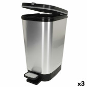 Cubo de basura Curver Gris Plástico 45 L (3 Unidades)