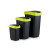 Cubo de basura Rotho Twist Lime Plástico 10 L